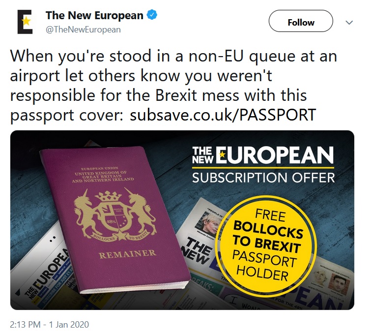 Ha ha ha! We flew back from Cyprus in the summer and went to the non-EU passport queue for 'practice'. Went straight through, unlike the massive line of people in the EU line. #SeeYaSuckers