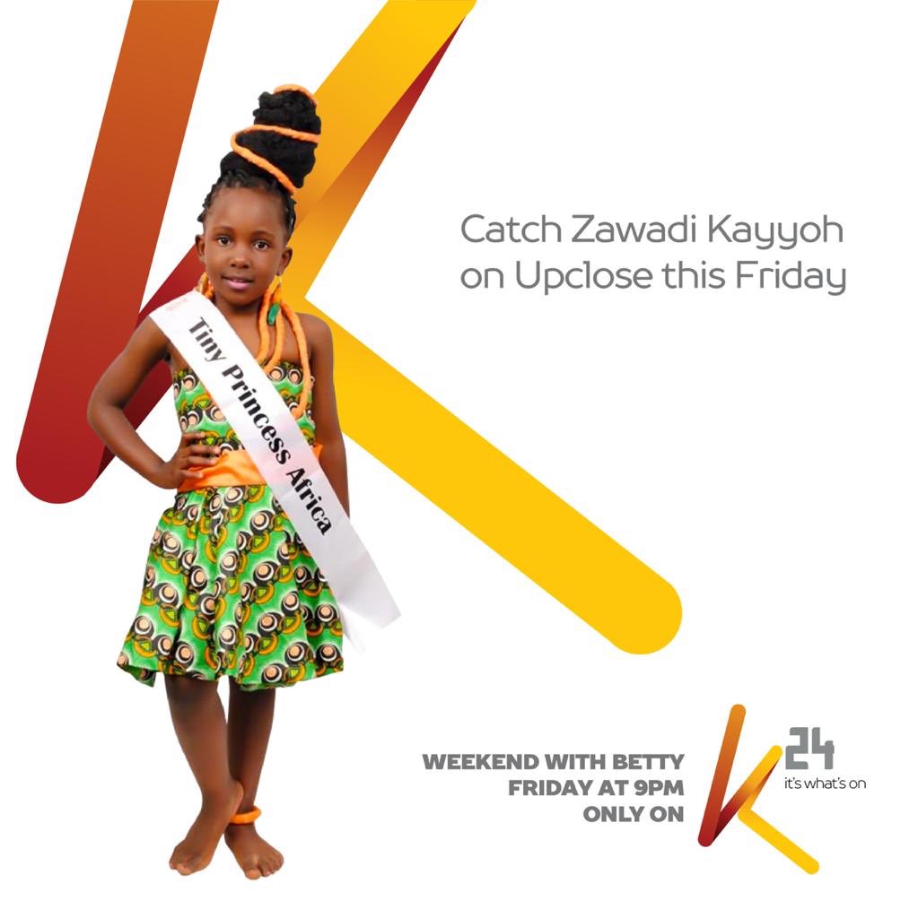 AzuTopshutter's tweet photo. Tomorrow on #WeekendNaBetty Tiny Princess 👸 Zawadi Kayyoh on up close with Betty Kyalo cc @K24Tv https://t.co/hK6S1kow5l
