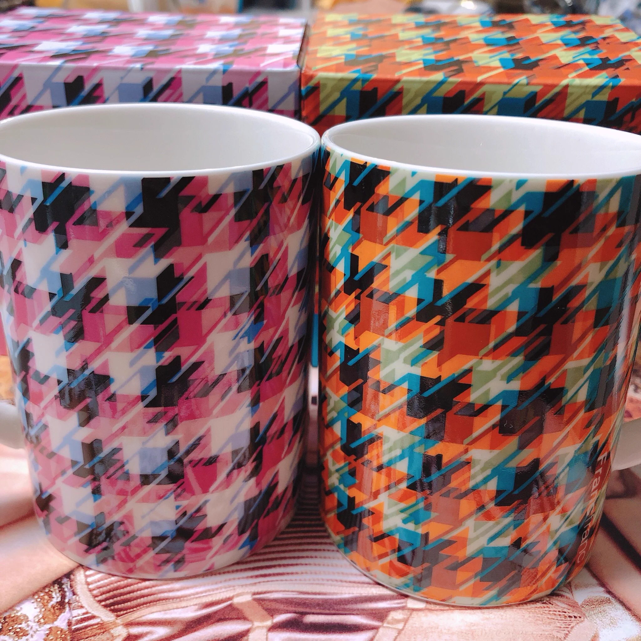 Francfrancに売っていた！めちゃくちゃぬるさらカラーの千鳥柄のマグカップ！