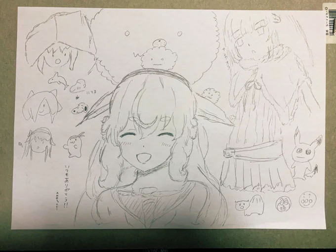 一緒にお絵描きしてた!楽しかったありがとう!!作業配信とかも聞いていたい...楽しみにしてます!#もこ田めめめ #めめアート 