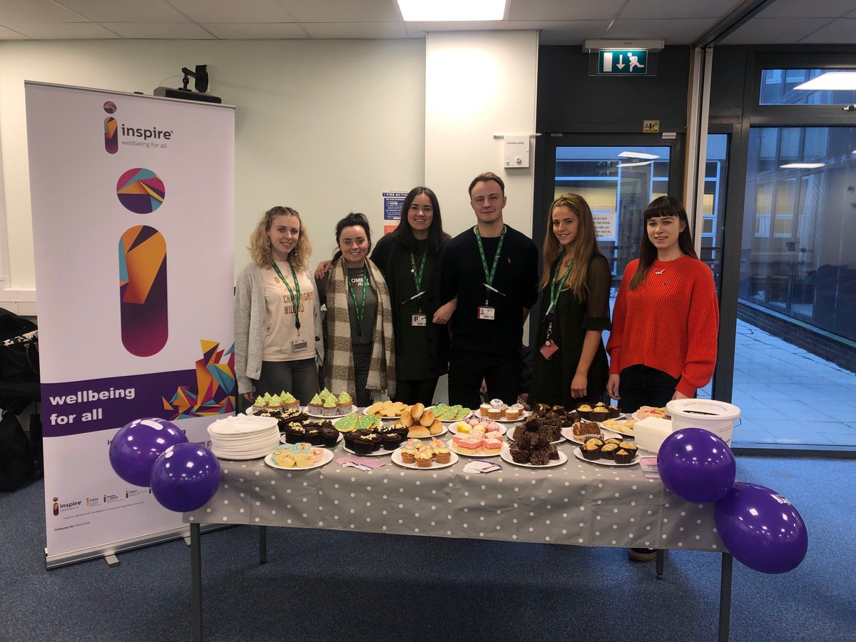 pharmacyatQUB's tweet photo. Congratulations to our student-led Mental Health &amp; Wellbeing Team, who held a coffee morning in aid of Inspire just before the Christmas break. So many star bakers amongst our students &amp; staff- they could give the Derry Girls a run for their money #LoveQUB #GBBO @InspireWBGroup https://t.co/cF8bvjEQB1