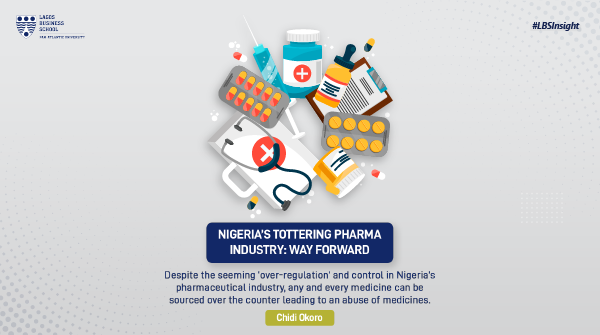 #LBSInsight What is the way forward for Nigeria’s tottering pharmaceutical industry?
#LBSFaculty, Chidi Okoro highlights the pressing concerns and how they can be addressed. 
Full article: bit.ly/pharmacynig
