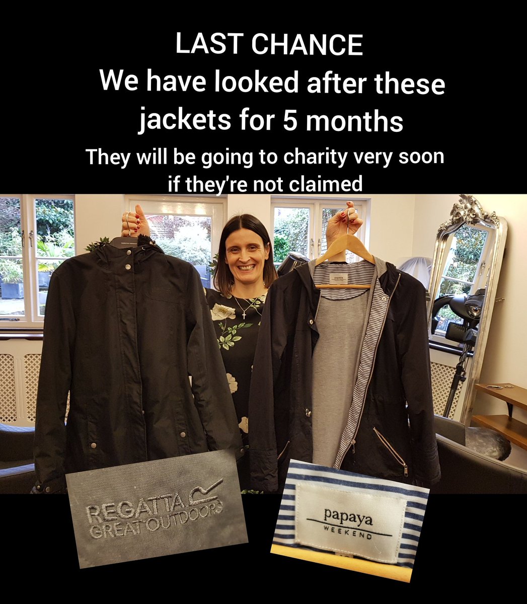 bijou533296's tweet photo. Last chance for jackets. Please let us know asap if either one is yours 
#lastchance #lostjacket #salonisleofwight #saloniow #NewportIW #heartoftheisland https://t.co/xefFUHHg7M