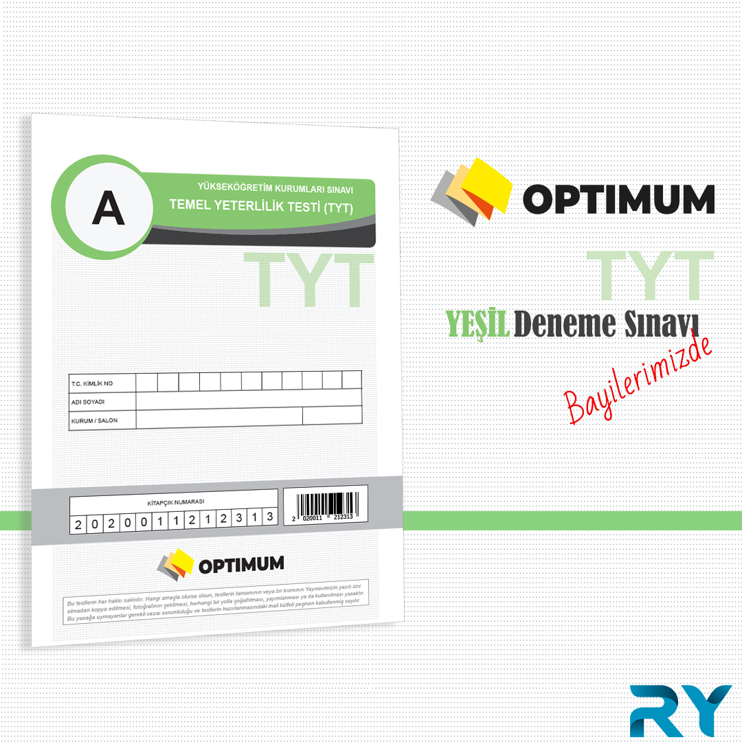 Optimum TYT Yeşil Deneme Sınavı tüm bayilerimizde... 
<a href="/referansyayin/">Referans Yayınları</a>

  #referansyayinlari #optimumdeneme #tyt

Bayilerimizin listesi: referansyayinlari.com/bayilerimiz