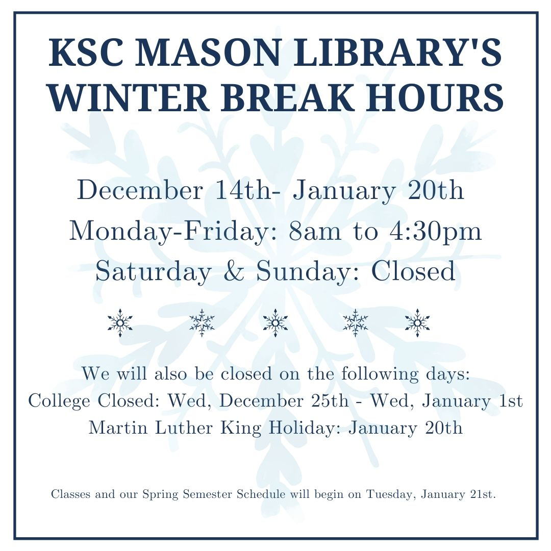 KeeneMasonLib's tweet photo. The @KeeneMasonLib is now open and will be resuming our Winter Break schedule.
@KeeneState_ #KeeneMasonLib #KSCMasonLibrary #KeeneState #KeeneStateCollege #KeeneNH #WinterBreak #LibrarySchedule https://t.co/XSCzKltaBe