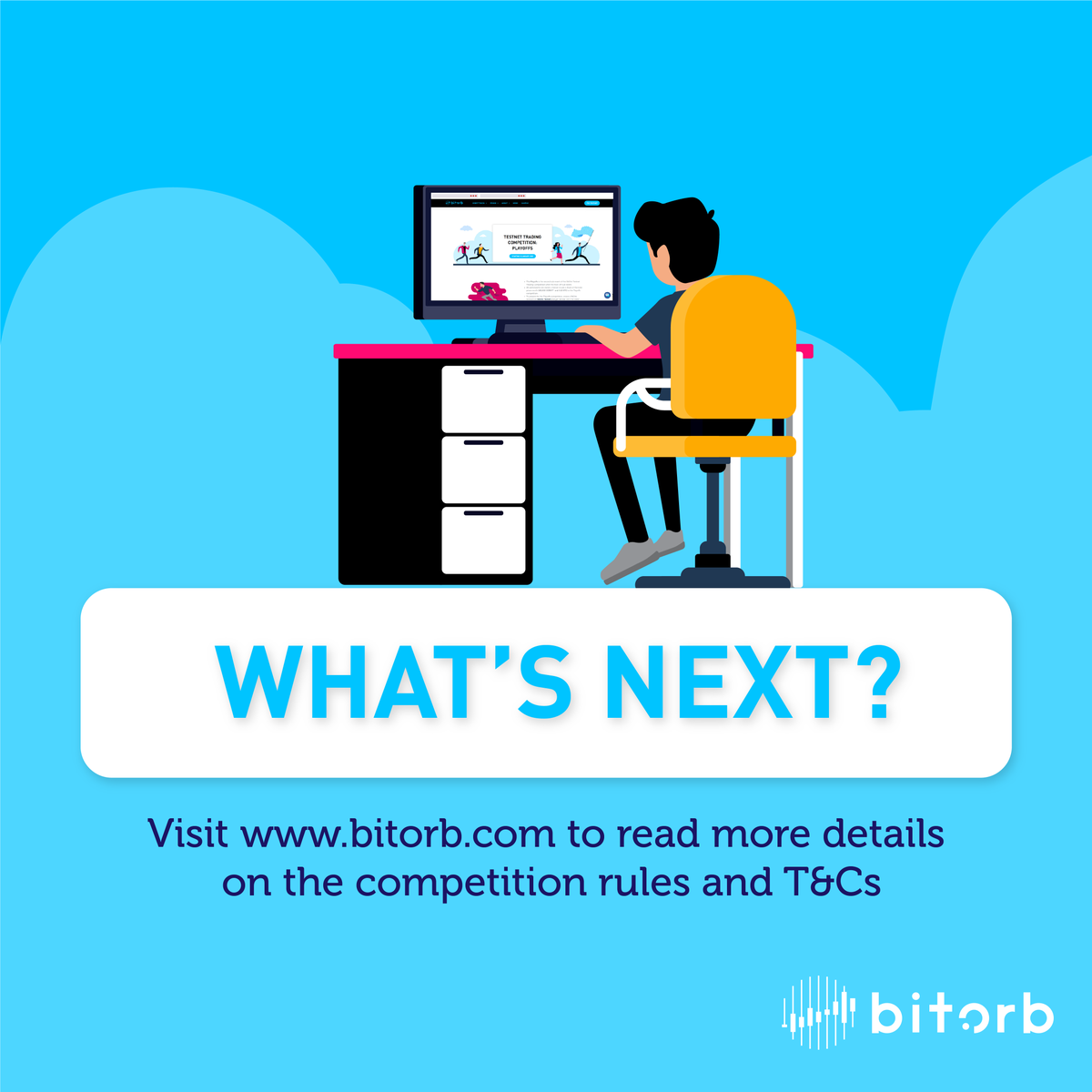 BitOrb_official's tweet photo. On 8 January, we're starting our Testnet Trading Competition with the Kick-Off event!
Make sure you've set up your BitOrb account on testnet and start practicing today.
For more info, check out this link: https://t.co/3YaUprPpQS
#TestnetTradingCompetition #KickOff #BitOrb https://t.co/0d1HRGVtyK