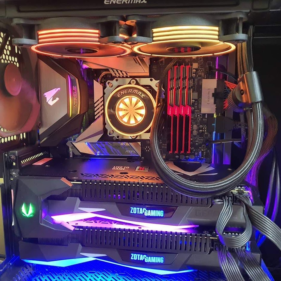 bevæge sig fire sommerfugl تويتر \ ZOTAC على تويتر: "Double the fun with 2 #ZOTACGAMING GeForce RTX  2080 Ti AMP Extreme in NVLINK! What's the first GPU you've ever paired in  SLI or NVLINK? 🤔 📸