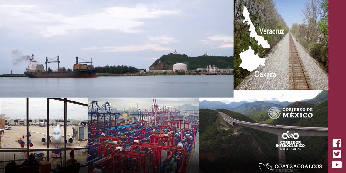 #SabíasQué?👀 

El principal objetivo del Corredor Interoceánico del Istmo de Tehuantepec #CIIT; es incrementar la productividad y desarrollo de la economía local, el #CIIT busca hacer #MÁS eficiente el enlace entre <a href="/coatzaport/">ASIPONA Coatzacoalcos</a> Y @API_SalinaCruz 

<a href="/GobiernoMX/">Gobierno de México</a>