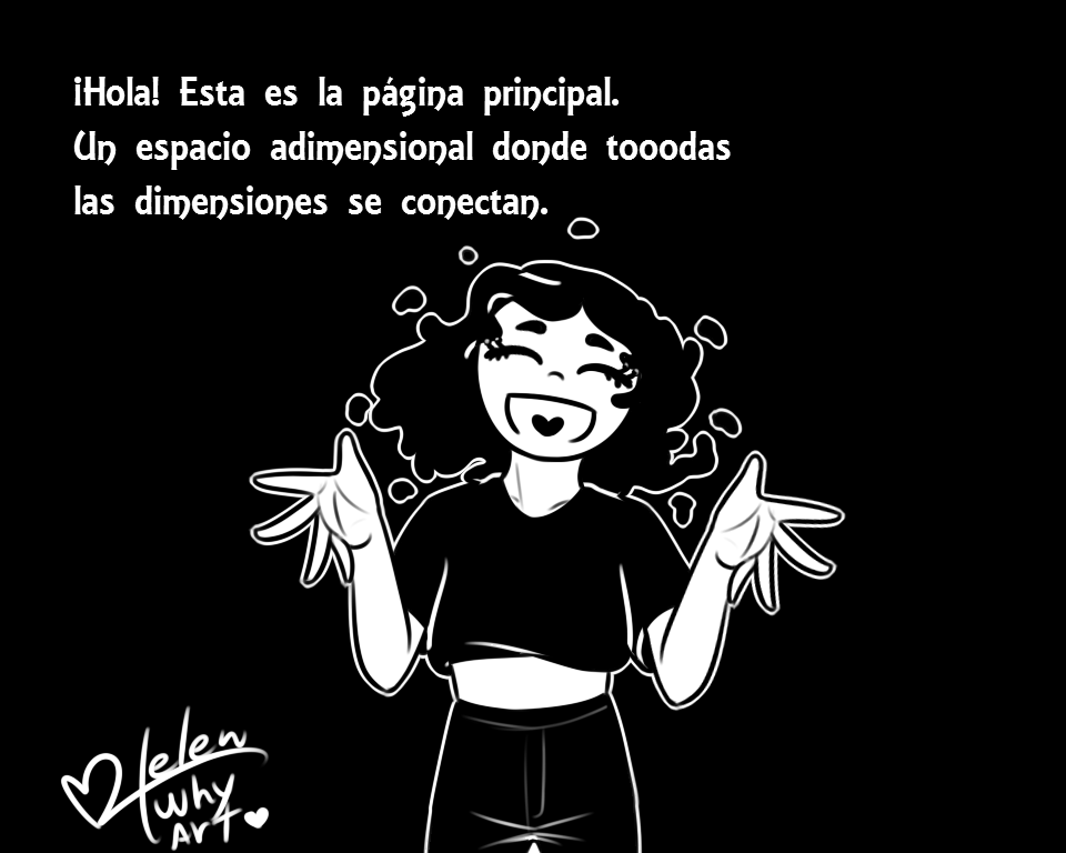 HelenWhyArt's tweet photo. ¡Bienvenidos visitantes a la página principal! 
Espero que tu "tiempo" aquí sea agradable ;) 

#Mainpage #comic #oc #digitalart #art #monochrome #black #arte #comics #adimensional #espacio #space #timeline https://t.co/rHVnemqssR