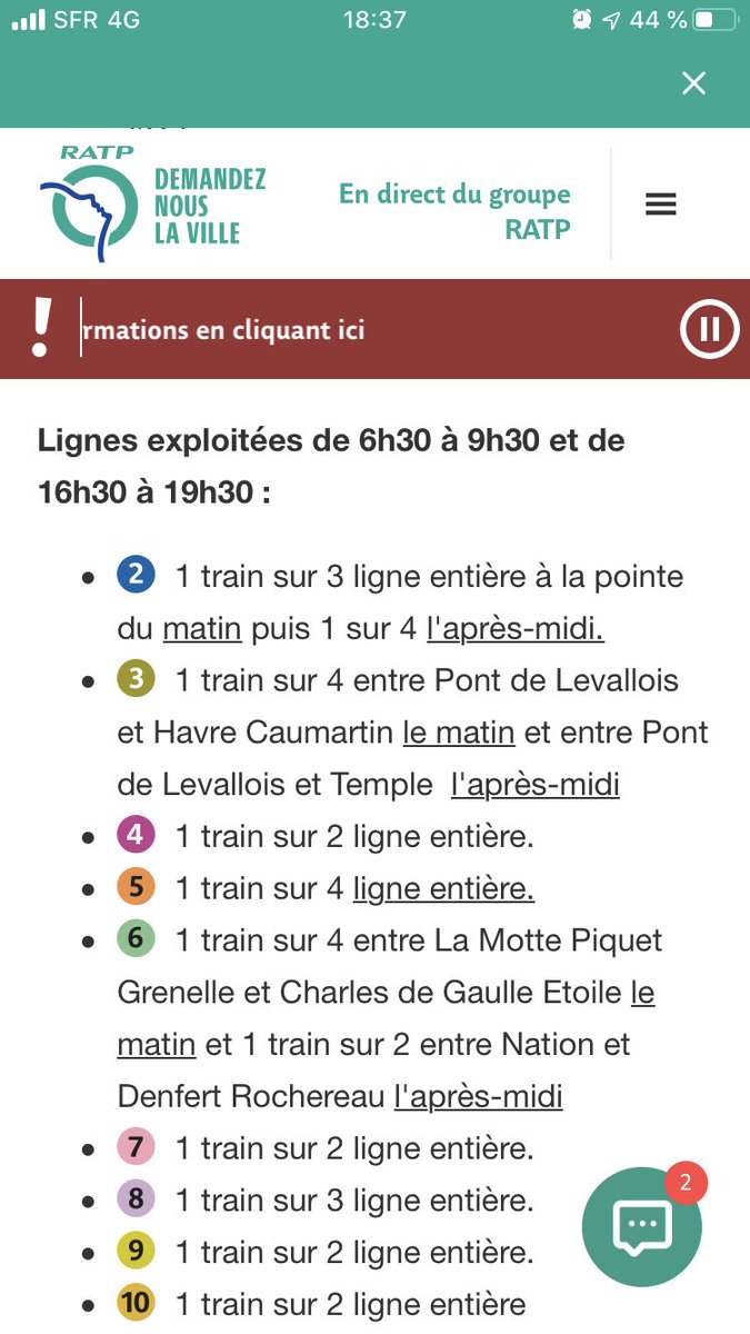 #RATP #CGT pensez au moins à mettre à jour votre appli ! Pas de ligne 9 ce soir. #zeroservice j’attends votre remboursement!