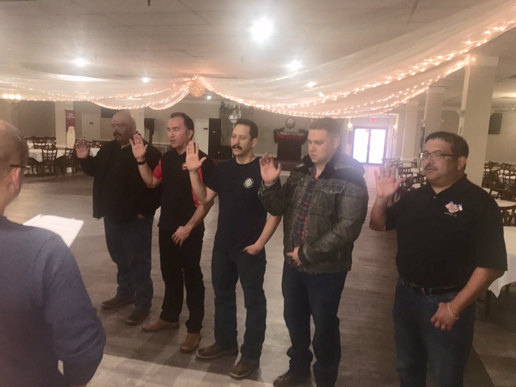 IAFF_L51's tweet image. Starting 2020 with the swearing-in of our newly elected Local 51 officers. Congratulations!  #local51 #trustees #secretarytreasurer #epfd #swornin #iaff #tsaff