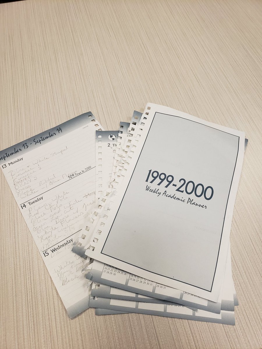 Year after year my planners keep me in line. And a bonus, my mom recently found pages from the planner I used twenty years ago. #newplannerday #failtoplanplantofail