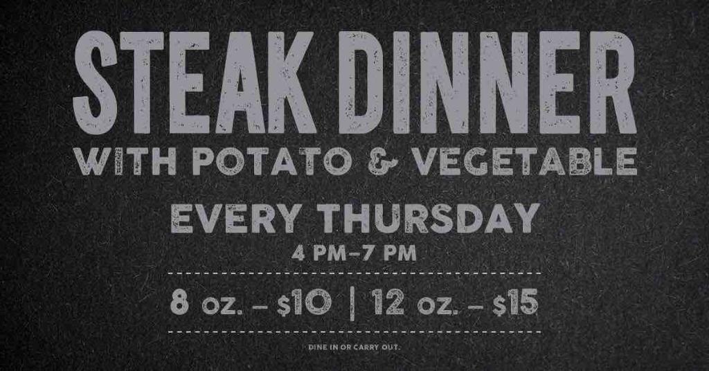 It’s Thursday Night and that means it’s Steak Night at Hy-Vee! Stop in and have it cooked just the way you like it from 4 p.m. to 7 p.m. tonight! #SteakNight