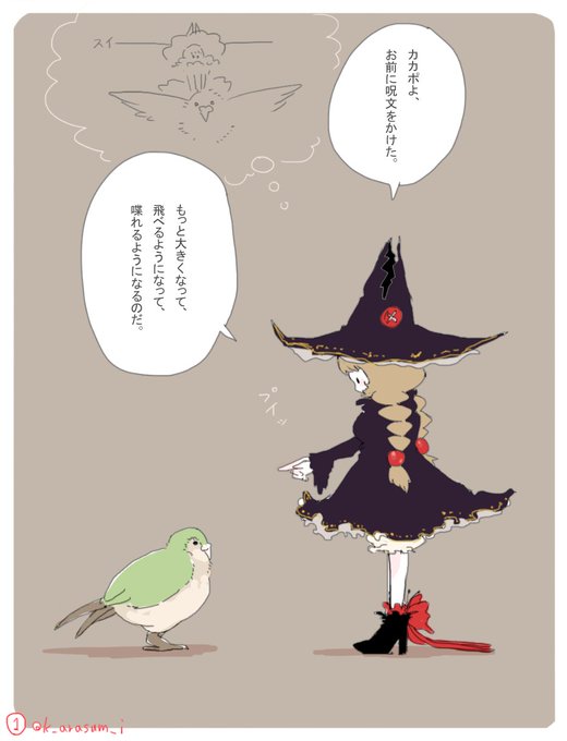 魔女とカカポ? (再掲) 