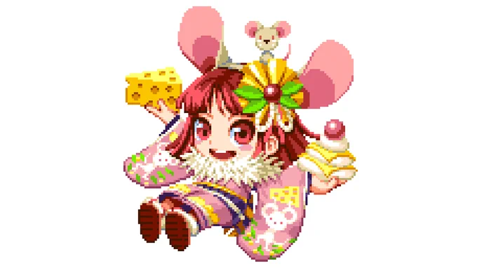 ?あけましておめでとうございます!(2回目)?
Happy new year!! (Japan is the year of the rat.)
#pixelart #ドット絵 