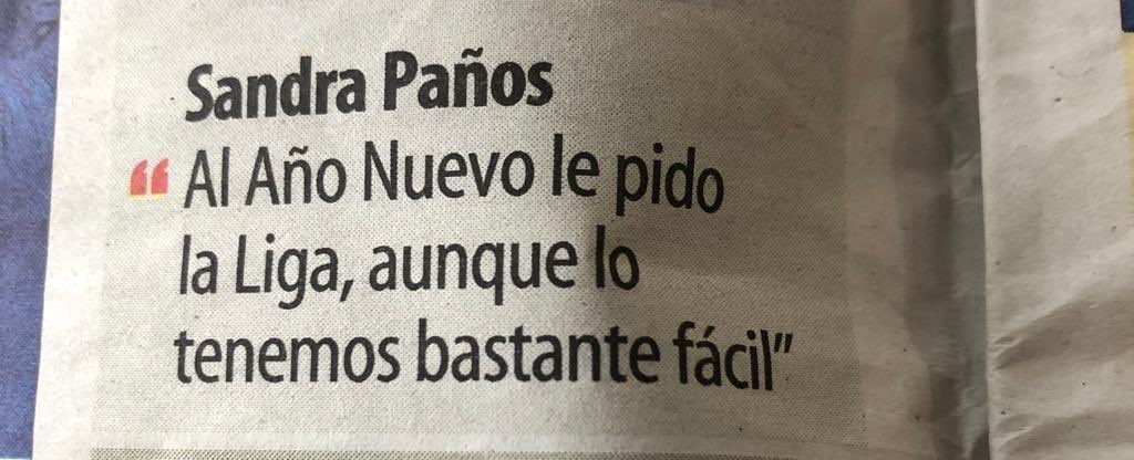 sandra_panos1's tweet photo. Quien me conoce sabe que no pienso así y que este comentario no saldría de mi boca nunca.

Aun no hemos terminado la primera vuelta por lo que queda mucha liga, nada esta decidido y por último nunca faltaría el respeto de mis compañeras de los equipos rivales. https://t.co/iRMCSbIH8O