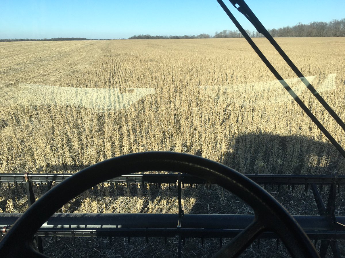 Last week we harvested our <a href="/AspireBoron/">Aspire Boron</a> soybean field. This field was washed out and replanted in July. It has been through some trying conditions. From my observation the part applied with Aspire has been noticeably better all the way through harvest. . #Sponsored