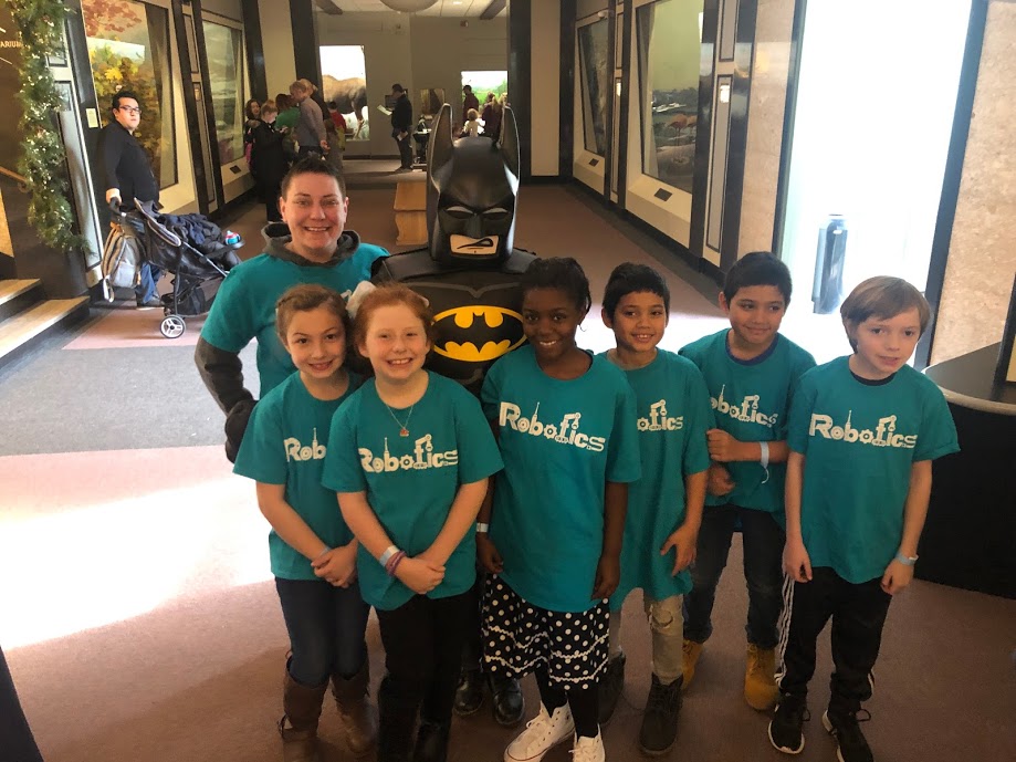 RachelEvolving's tweet photo. The Newton Force Jr. Robotics team presented their Lego model and research on rooftop algae farms at the Springfield Museums over break! They did a fantastic job and met Lego Batman! Thanks FLL Jr. for making this possible! @Super_GPS @NewtonSchool2 @NewtonSchoolPTO @FIRSTweets https://t.co/O4R5aV1L7q