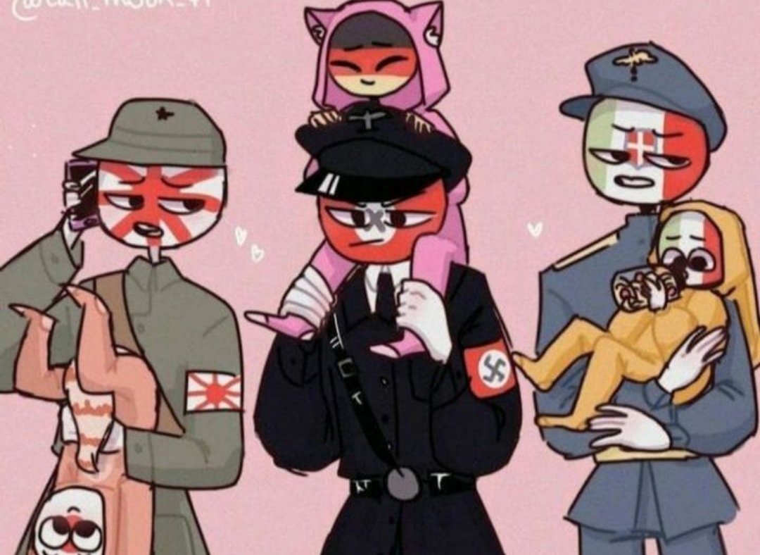 Kami on X: Japan and her father (?) #countryhumans #countryhumansjapan / X
