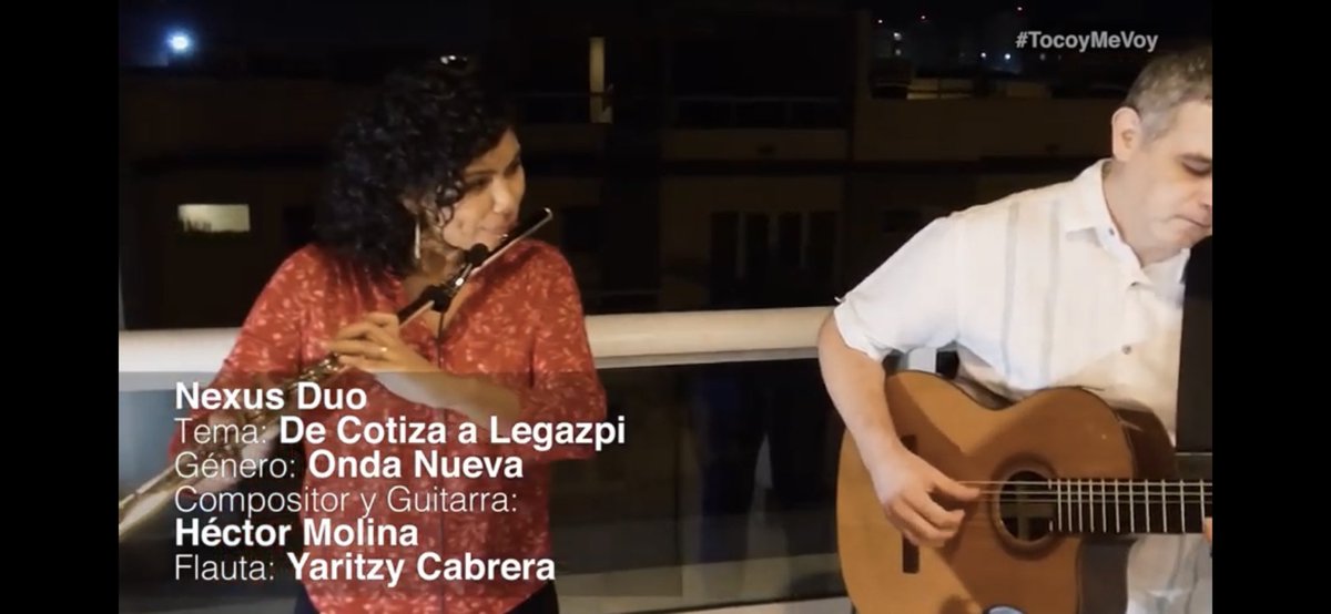 *#NewVideo*
<a href="/NexusDuo/">Nexus duo</a> 

<a href="/HectorCuatrista/">Héctor Molina</a> y #YaritzyCabrera interpretando 
De Cotiza a Legazpi en #TocoyMeVoy 

<a href="/TocoyMeVoyFest/">TocoyMeVoyFest</a>

youtu.be/3JtxNEXWWU4