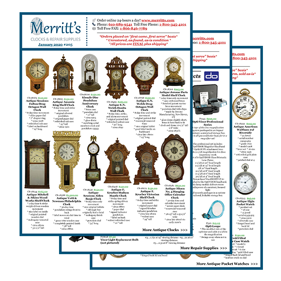MerrittsClocks's tweet photo. New antique clock inventory for the new year as well as repair supplies and parts! Visit our website at https://t.co/UJo07HbepJ for our full inventory! https://t.co/NH4BGP5g1r