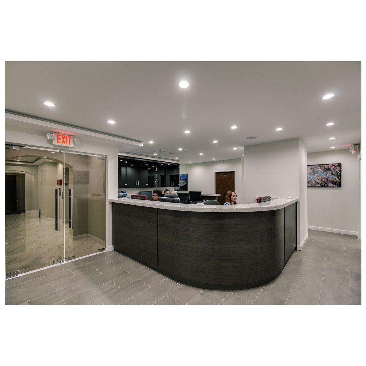 stellarinterior's tweet image. The summation of all details add to the finality of design. Medical office renovation project