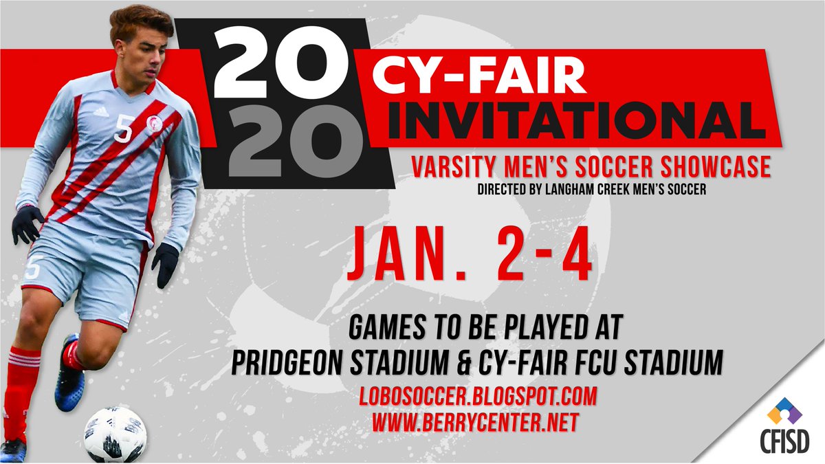 BerryCenter's tweet photo. The Cy-Fair Invitational begins today! Follow the action and see game schedules: https://t.co/rs2pINqRhR

Cash only entry: adults $3, students $2 https://t.co/pR9UNYiu66