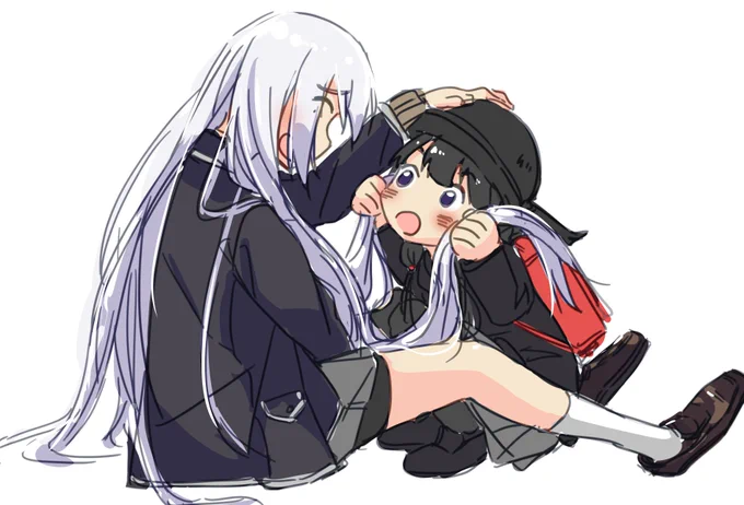 息抜き落書き。「銀色だ…きれーい」#でろあーと #みとあーと 