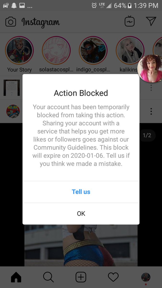 SomerknightC's tweet photo. 4 days till I am free from my Instagram Jail. Apparently you can't like to many pictures or they think you are a robot.
#Instagramjail #instagramactionblock #spreadcheer #Instagram #cosplay https://t.co/WxNY6KsMKJ