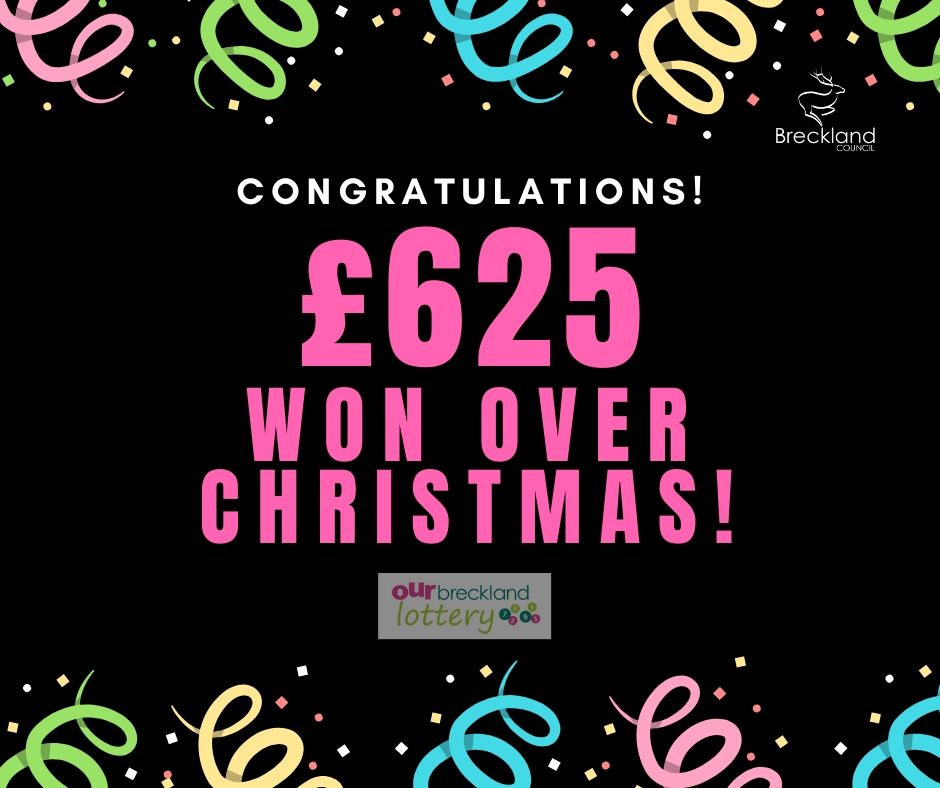 OurBreckland's tweet photo. Congrats to all our CASH WINNERS in the 2 draws over Christmas! 🎉🤑
Winning tickets supported Carbrooke Village Millenium Green, Dereham Theatre Company, Fox Inn Garboldisham, Museum For Watton, Swaffham Town Football Club &amp; Thetford Town Football Club. 
https://t.co/I4l6mTqMOc https://t.co/mudGBrHo0K