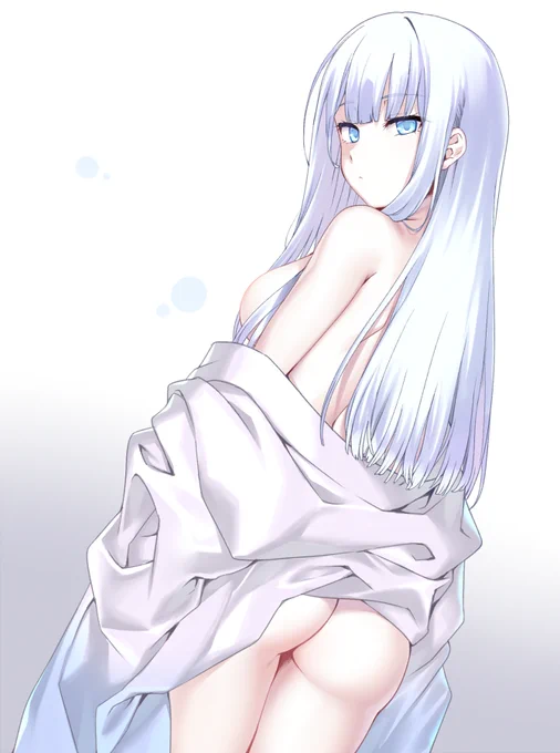 【R-15くらい】うちのこ 雪見さん雪女なので(?)全体的に色素が薄い 