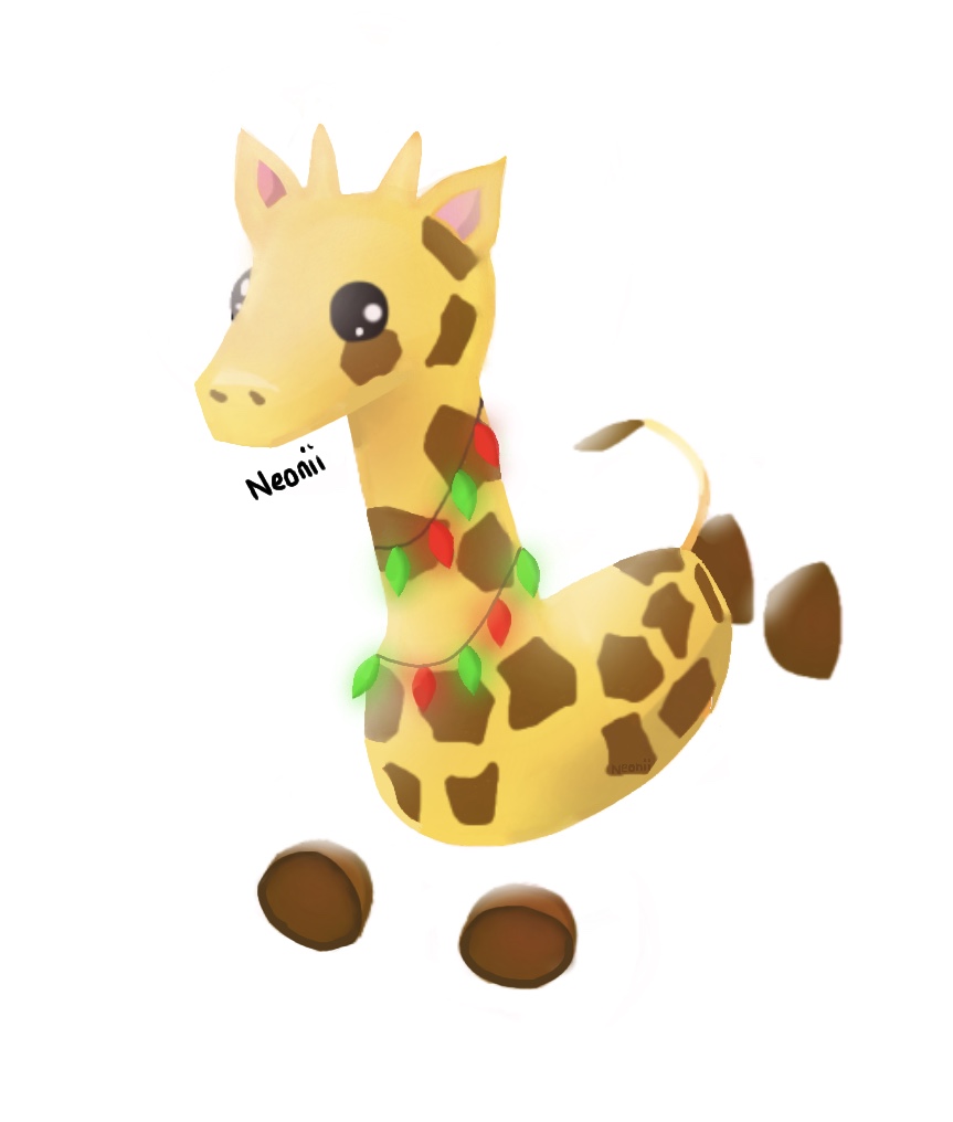 Adopt Me Neon Giraffe Drawing