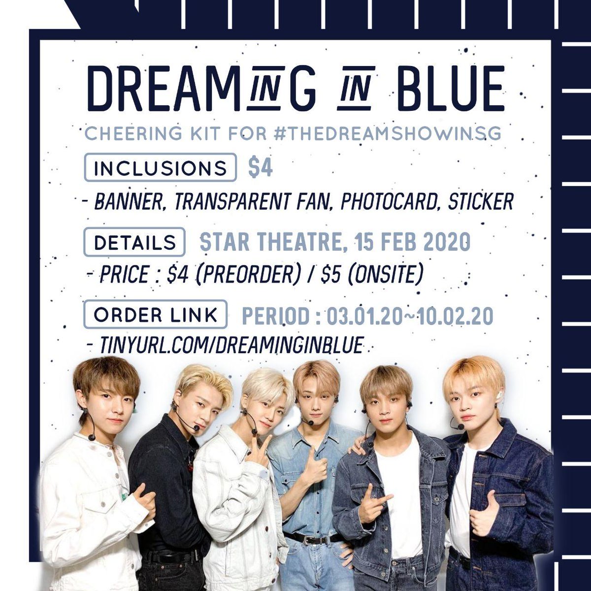 slothwhosings's tweet photo. [PLS RT] Hi yall I'll be selling fanpacks for #THEDREAMSHOWINSG 

Price: $4 (preorder)/$5 (onsite)
Preorder ends on: 10 Feb 2020 @ 2359
Link: https://t.co/vq2ujKwc0d

Details are stated below~ https://t.co/wq9BNRtDFm
