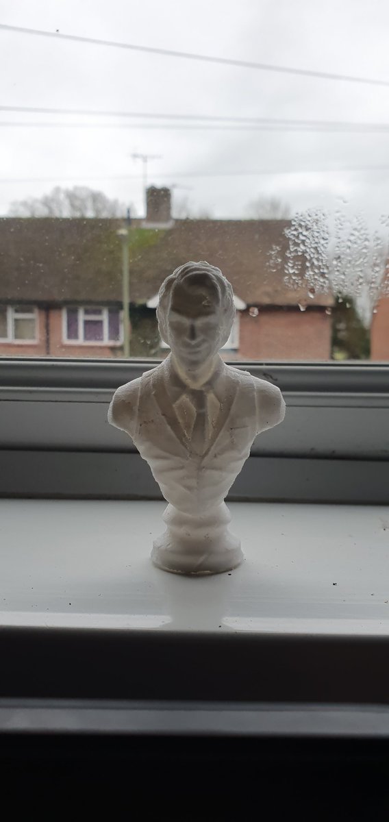 BeardyCosplayer's tweet photo. I cant remember which made this but my first proper test of my #flashforgefinder the design was on @Cults3D and just cleaned up by hand now to prime. https://t.co/bM49wwPrZW