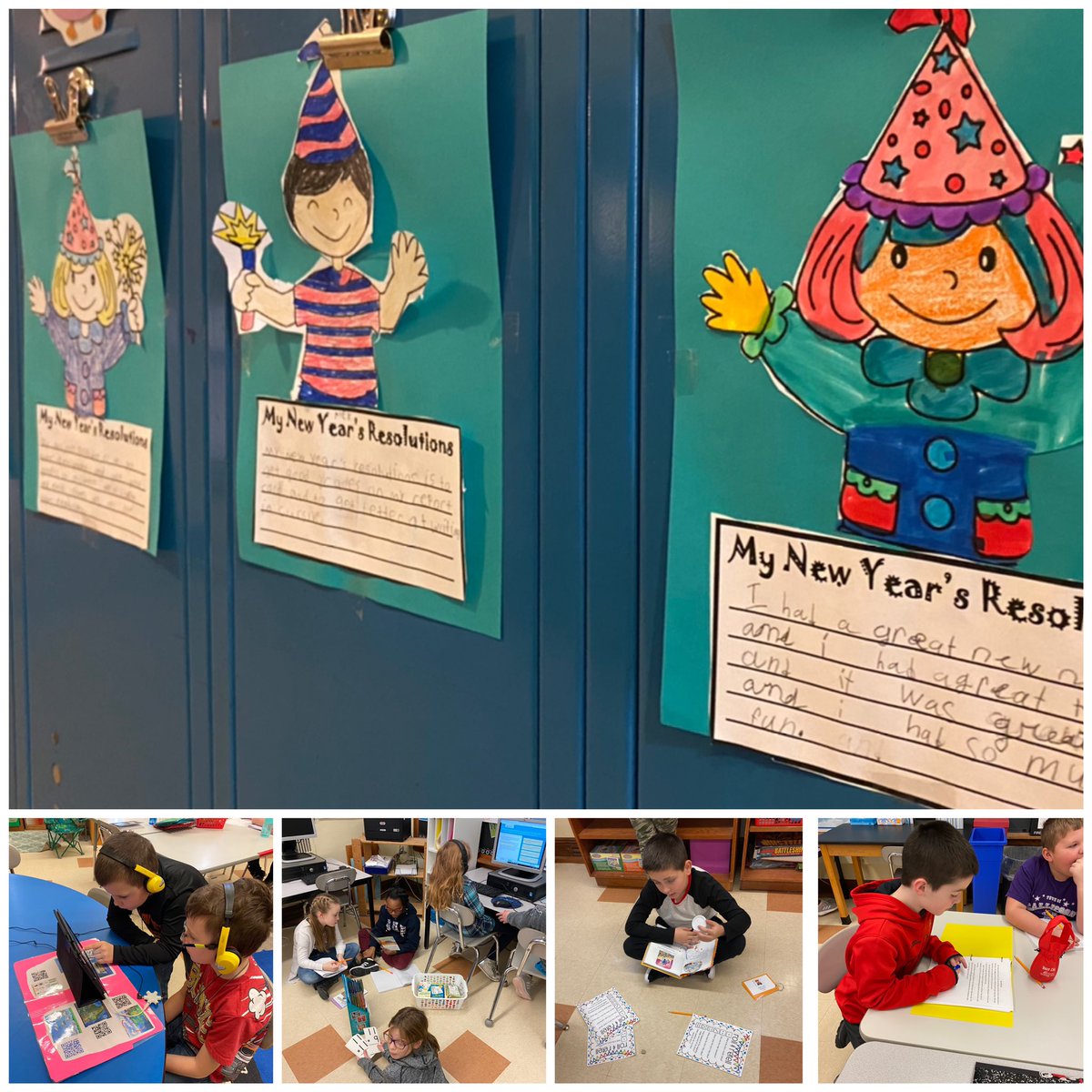 hauschilddawn's tweet image. A brand new year and we never miss a beat.  Love 3rd grade work ethic! #teacherlife #teachergoals #learningin2020