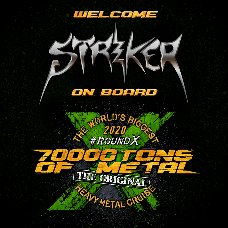 LaunchpadEnt's tweet image. Catch client @StrikerMetal as they rock on 70000tons OF METAL, alongside client @ZeroTheoremband and many others! The Original, The World's Biggest Heavy Metal Cruise! #rock #rock #metal #heavymetal #striker #strikermetal #thrash #shred  #musicbiz #2020 \m/