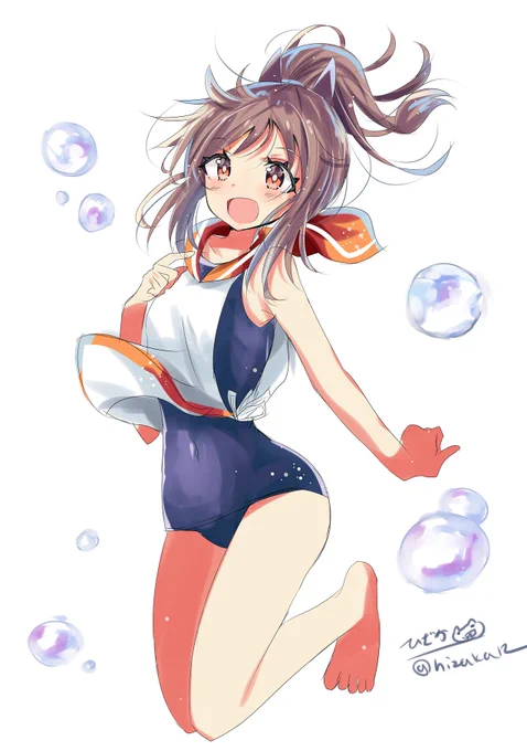 「ざぶーん!」伊401
#艦これ版深夜の真剣お絵描き60分一本勝負
#艦これ版真剣お絵描き60分一本勝負_20200102 