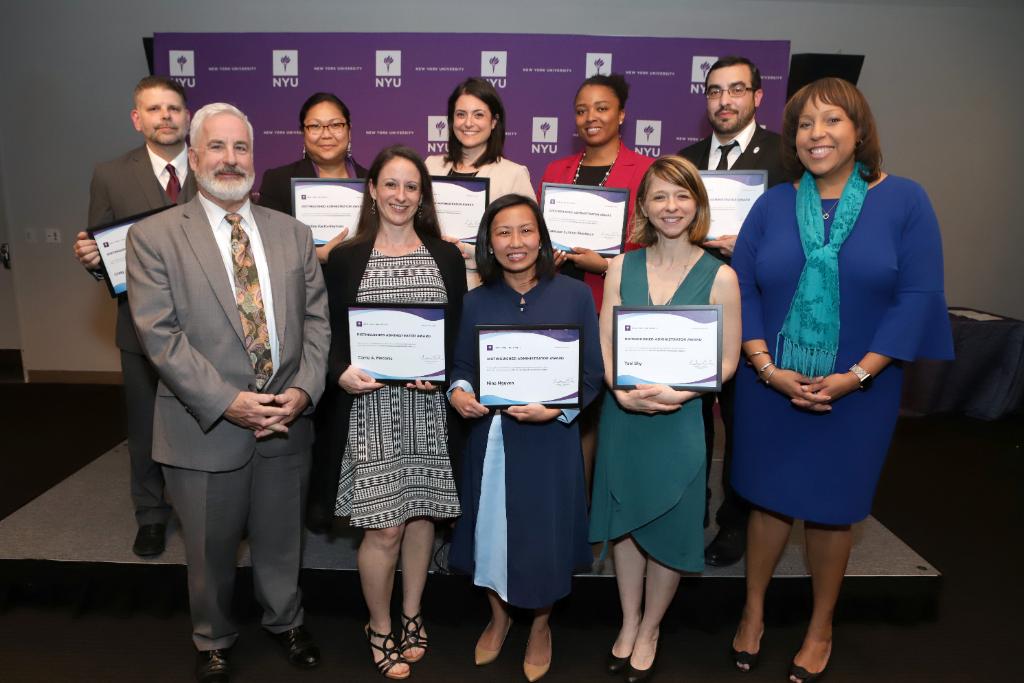 nyuniversity's tweet photo. The annual Distinguished Administrator Award recognizes outstanding performance and inclusive excellence of employees who help NYU meet its strategic initiatives. Know someone who fits the bill? Send in a nomination by Jan. 10: https://t.co/CloIix4Waj https://t.co/J9mGQr4zPP