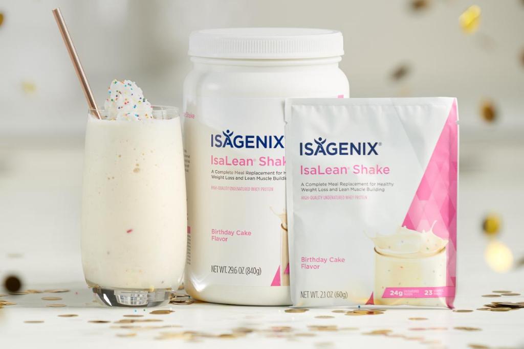isagenix's tweet image. Lose weight, eat cake!
Our Birthday Cake IsaLean Shake is now back PERMANENTLY! 🎂

Head to Isagenix.com to get yours!
#Isagenix