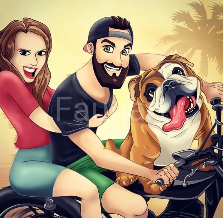 faunart's tweet photo. Now this is a new niche I started to explore recently, #drawing portraits of the whole family, including our loved pets :). #artwork #illustration #pets #petsdrawing #cats #dogs #animals https://t.co/ghpW521R4K