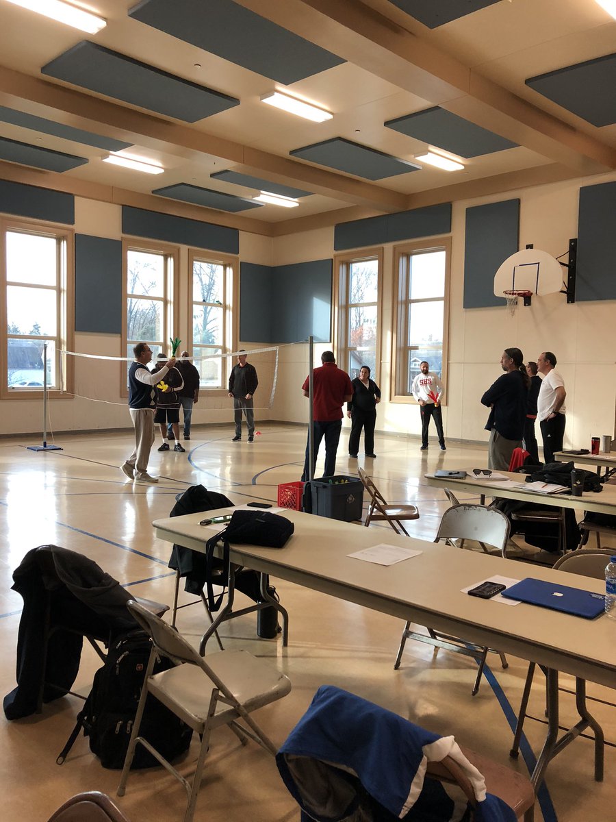 SPS186PE's tweet photo. The middle and high school PE staff was fortunate enough to have Dr. Scott Ronspies from @eiu present to us on teaching the tactical model in class! @schooldist186 #186PE https://t.co/K4B5ONW7mE