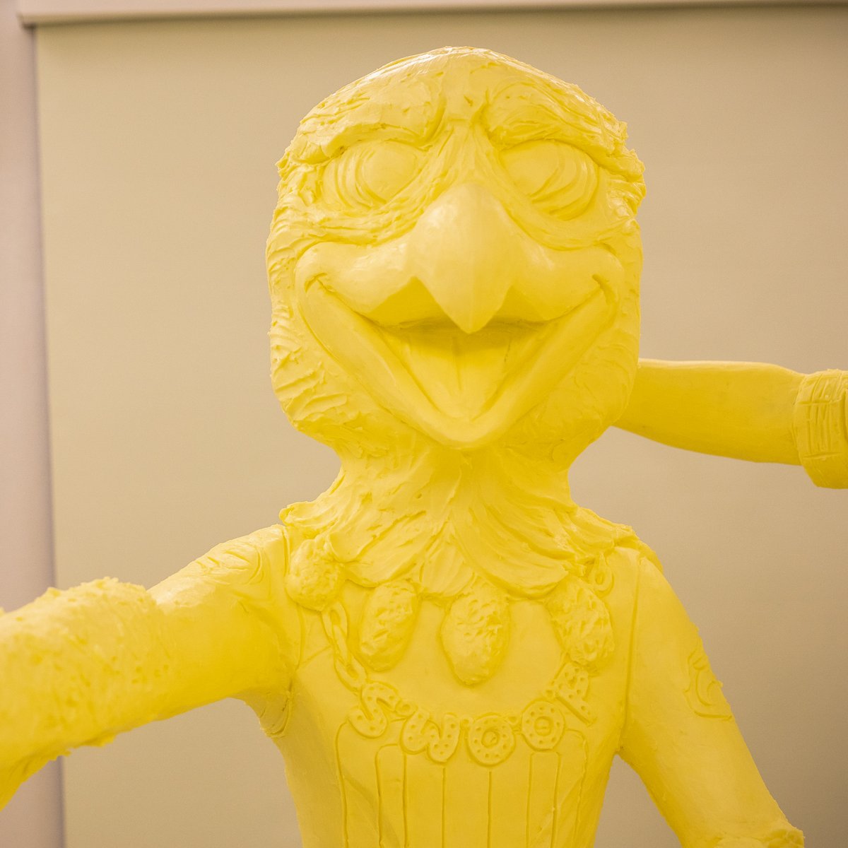 Swoop butter sculpture.