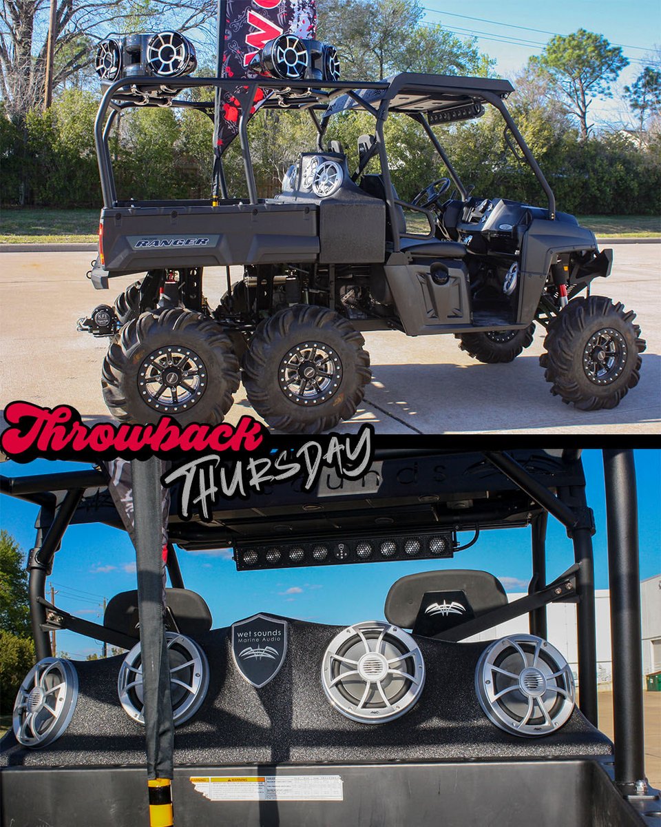 wet_sounds's tweet photo. How can anyone forget this #TBT gem? The #Wetsounds 6x6 Ranger made a bold statement in #powersportsaudio! How many of you remember this beast?
#Wetsounds #PerformanceDrivenSound #HighPerformanceSound #Offroad #Powersports #PoweredByWetsounds #WetsoundsAudio #PolarisRanger https://t.co/eDP5zvS5sK