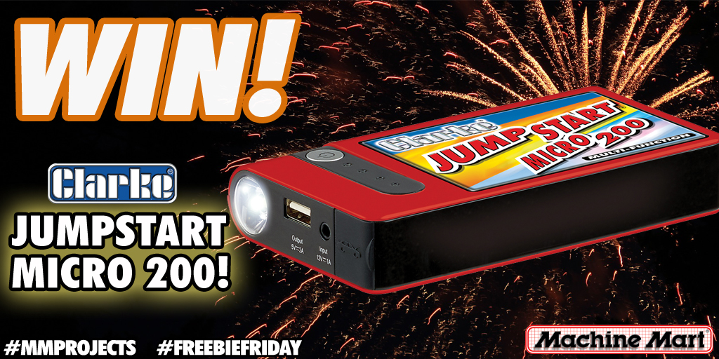 MachineMartUK's tweet photo. It's not to late to start 2020 with a bang! Enter our #FreebieFriday #competition now for a chance to #win a brilliant, multi-purpose Clarke Jumpstart Micro 200.

You have until Monday 06/01/2020 at 4pm to enter, simply follow us and RT this post! 

Competition T's &amp; C's apply. https://t.co/OBnwXexaWc