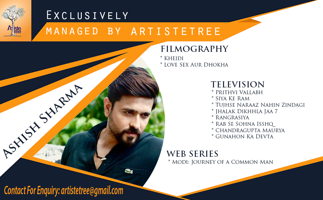 Artistetree's tweet photo. Our Talent #AshishSharma Celebrity Management Agency #ArtisteTree https://t.co/x49IVq1Ye7