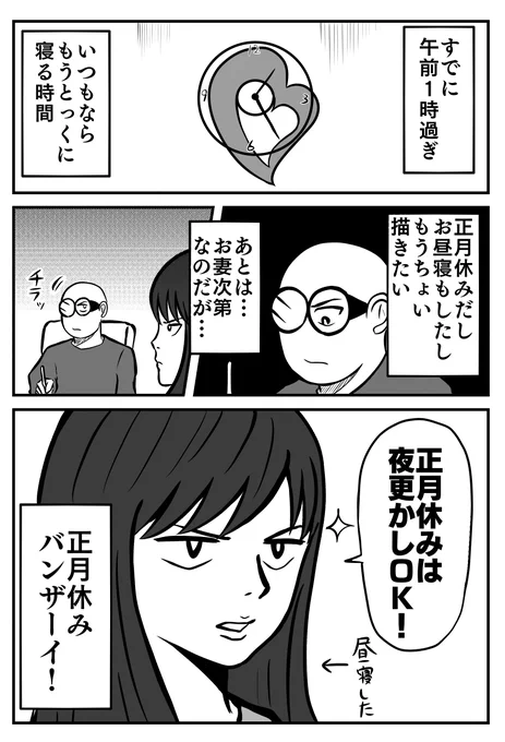 マンガを描いてたら夜中になりやすい…

#ちりつも日常 #15 