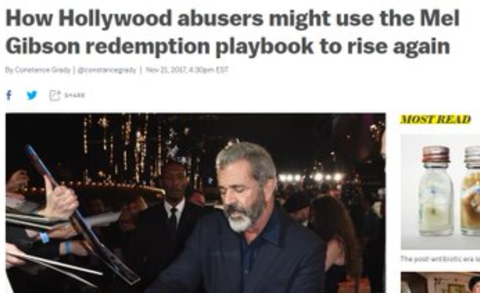 14. Mel GibsonGibson became persona non grata in Hollywood in 2006, after first spewing a string of anti-Semitic comments while he was being arrested on DUI charges and then pleading no contest to hitting the mother of his child.