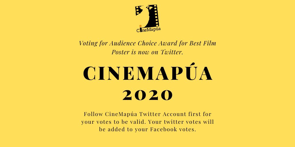 cinemapua's tweet photo. Vote for your favorite CineMapúa 2020 film poster. Please like the CineMapúa Twitter Account first before you like the poster of your choice for your votes to be counted. Only ❤️ reaction sign will be considered as valid vote. Voting is only until January 23, 2020. https://t.co/vlmZKHYZFf