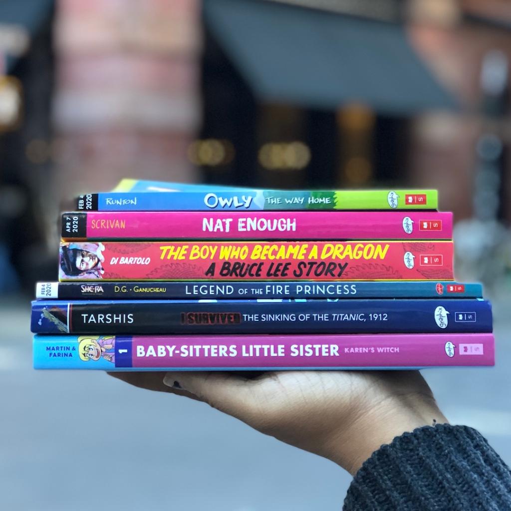 GraphixBooks's tweet photo. New Year, New Books! We're so excited to share these amazing books with you this year! #ReadGraphix https://t.co/cCph2HZ0FP