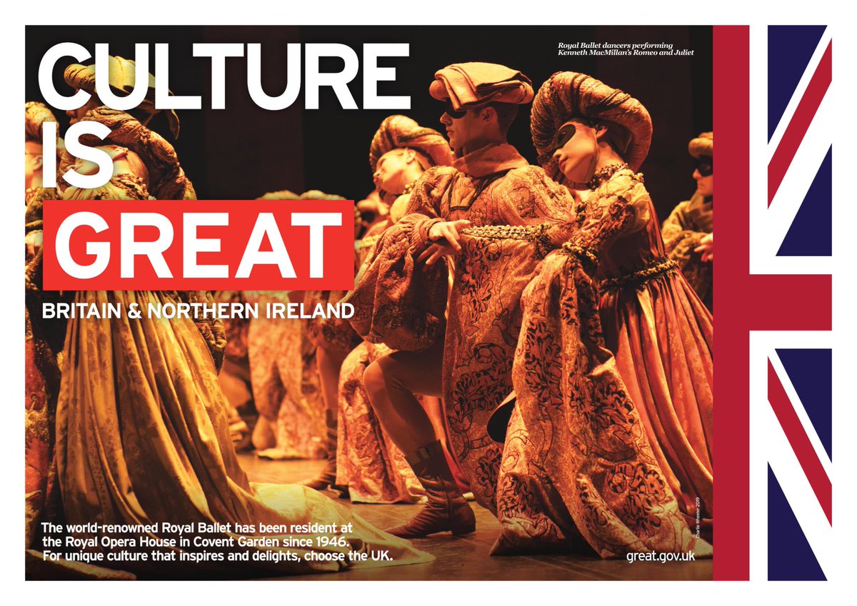 rbo_org's tweet photo. 🇬🇧 We’re proud to fly the flag for UK culture as part of the @GREATBritain campaign!

These beautiful snaps are from @TheRoyalBallet's production of Romeo and Juliet 💘

#CultureIsGREAT https://t.co/KFYIwka0HF